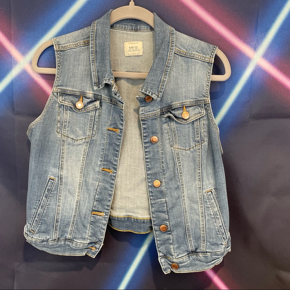 MNG Denim Vest Women’s Size Small
